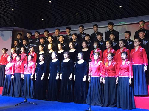 陕西艺术职业学院学唱新创歌曲合唱比赛激情开唱